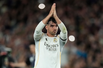 Raúl Asencio, futbolista del Real Madrid. (EFE/Enric Fontcuberta)