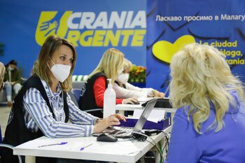 El centro de refugiados habilitado