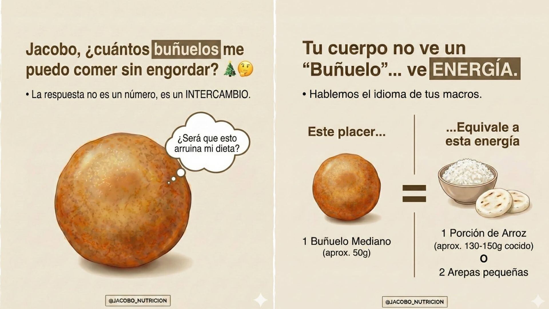 Cuántos buñuelos se pueden comer en Navidad y sin engordar: especialista compartió una llamativa explicación