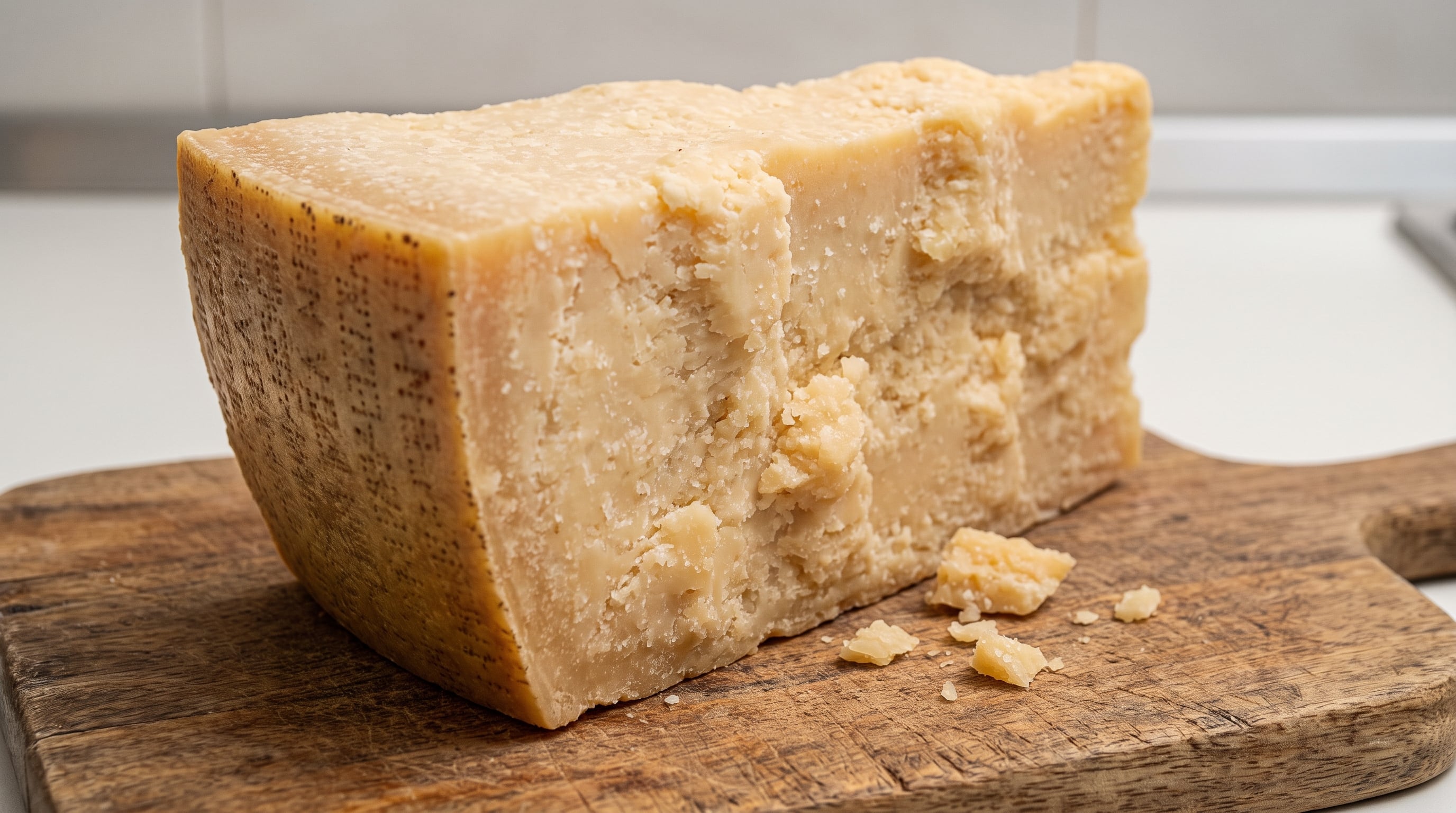 La larga maduración del Parmigiano Reggiano reduce el nivel de lactosa y aporta la cepa Lactobacillus rhamnosus (Imagen Ilustrativa Infobae)
