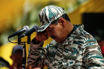 Nicolás Maduro en la celebración