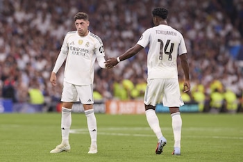 Federico Valverde y Aurélien Tchouaméni. (Europa Press)