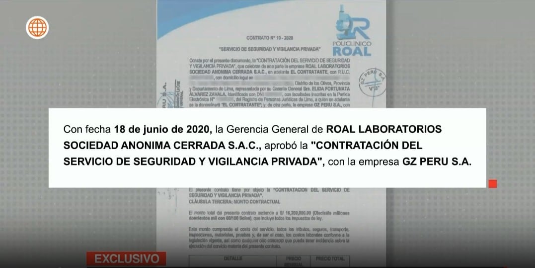 Minjus anuncia nulidad de contratos por S/16,2 millones tras cuestionamientos a empresa de seguridad. Captura: América TV.