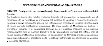 Disposición que habría puesto fin al mandato de María Caruajulca.