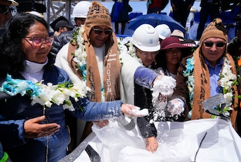 El presidente boliviano Luis Arce,