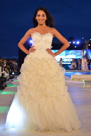 El Mar del Plata Moda Show se realizó en la piscina del Costa Galana Beach Life (Eduardo Aguada/ Teleshow)