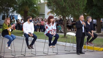 Desde la izquierda. Gladys D’Alessandro,