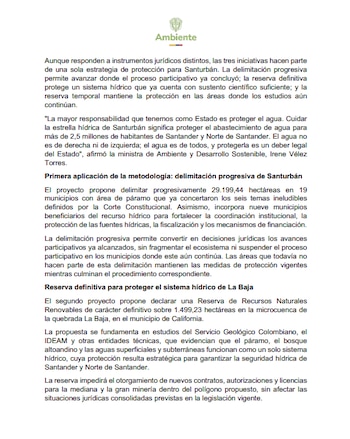 Ministerio de Ambiente - crédito Ministerio de Ambiente