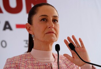 La presidenta electa de México Claudia Sheinbaum, participa este miércoles durante una conferencia de prensa en Ciudad de México (México). EFE/Mario Guzmán