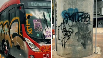 El Distrito busca a los responsables de actos vandálicos contra buses e infraestructura del sistema de transporte en Bogotá