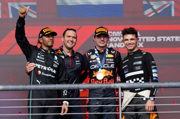 El podio sufrió una modificación