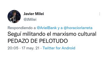 Javier Milei y su guerra