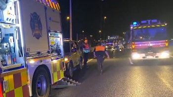 Colombiano borracho y en contravía