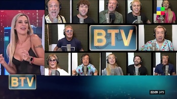 El equipo de BTV cantó