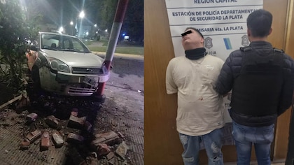 Un policía de la Bonaerense alcoholizado chocó contra un poste de luz e intentó golpear a los agentes de la guardia urbana: fue detenido