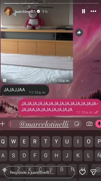 Juana Tinelli reaccionó con risas a las publicaciones de su padre sobre el personaje de Disney