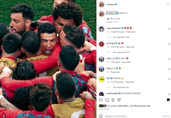 Este fue el mensaje que compartió Cristiano Ronaldo en la previa del partido entre Colombia y Portugal - crédito @cristiano/IG