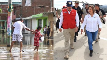 Dina Boluarte llegó a Piura