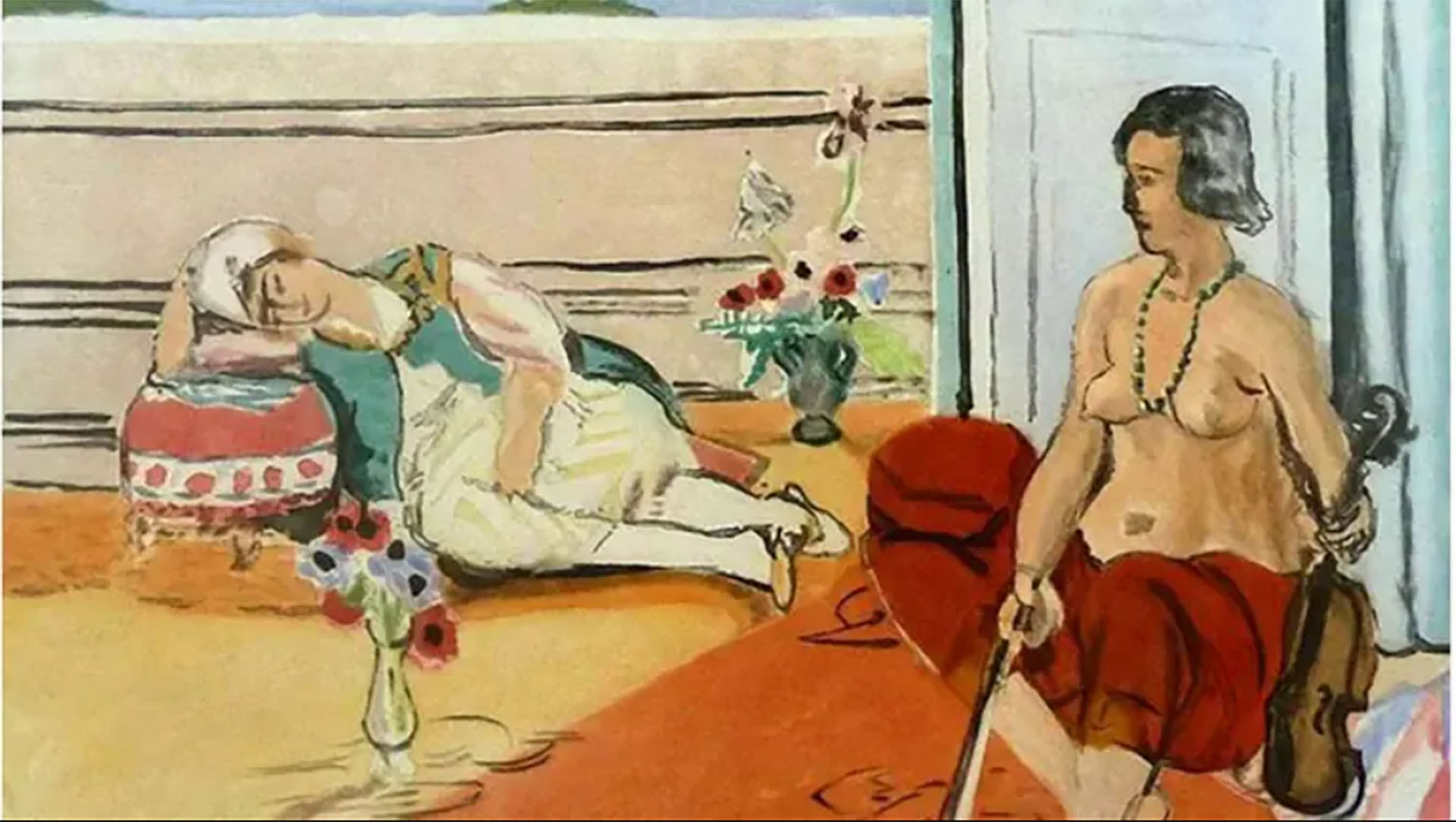 “Odalisca en una terraza” de Matisse