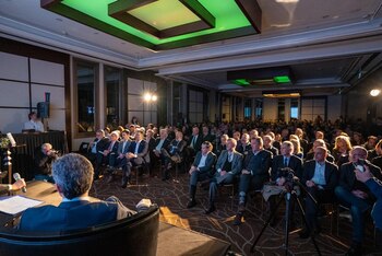 Patricia Bullrich y Luciano Laspina