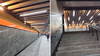 Entre polvo y escombros, reabren estación Auditorio de la Línea 7 del Metro CDMX