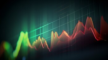 Gráfico de barras infográficos abstractos,