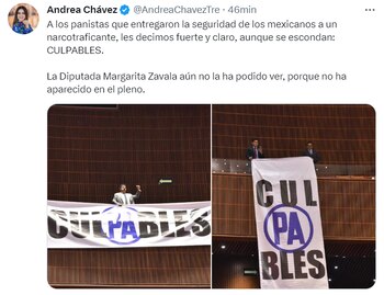 Andrea Chávez llamó a los