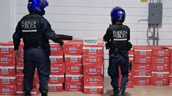 Fuerza Pública decomisa más de 22,000 cremas dentales de presunto contrabando en la frontera norte de Costa Rica