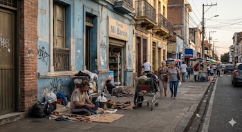 El incremento de habitantes de calle en Alameda y Bretaña afecta la salubridad y seguridad, pese a los esfuerzos de limpieza de la comunidad - crédito Visuales IA
