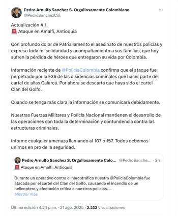 El ministro Pedro Sánchez confirmó