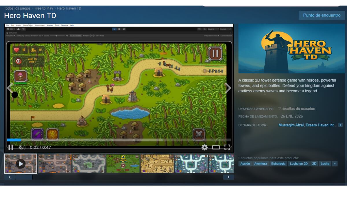 Hero Heaven es un juego de defensa de torres. (Steam)