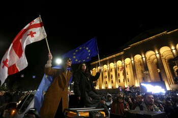 Nuevas protestas en Georgia contra