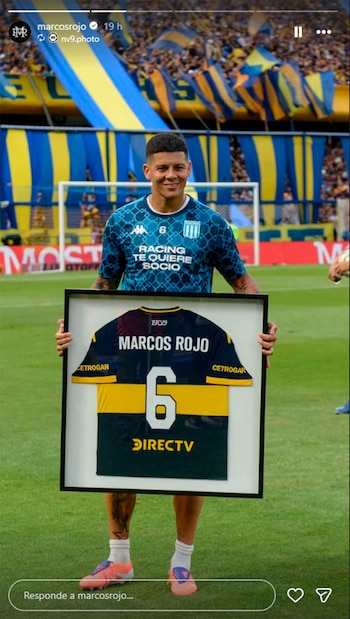 Marcos Rojo solo compartió la