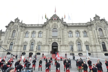 FOTO DE ARCHIVO: Una vista del palacio de gobierno de Perú durante la Cumbre de la Comunidad Andina en Lima, Perú. 26 de mayo de 2019. Freddy Zarco/Cortesía de la Presidencia de Bolivia/vía REUTERS. ATENCIÓN EDITORES - ESTA IMAGEN FUE PROPORCIONADA POR UN TERCERO.