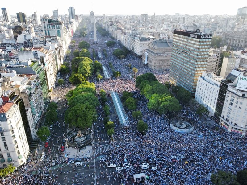 Los festejos de la Copa del Mundo 2022
