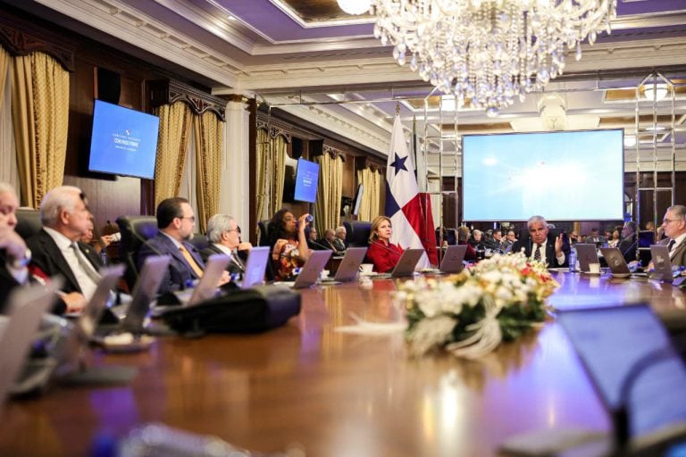 Vista del Consejo de Gabinete, presidida por el presidente José Raúl Mulino.