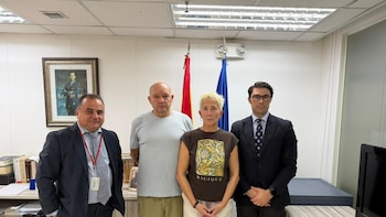 Los padres de Diego Bello