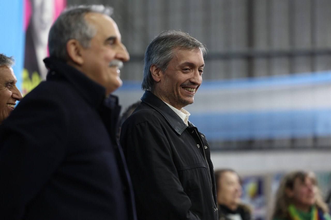 Máximo Kirchner con Guillermo Moreno en Hurlingham