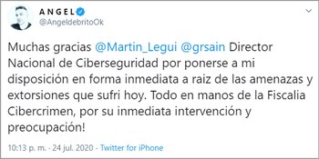 El mensaje que Ángel De