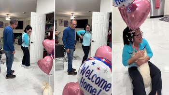 Un emotivo video capturó el