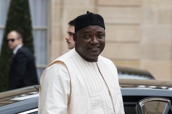 El presidente gambiano, Adama Barrow