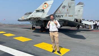 DEF tuvo la posibilidad de visitar el INS Vikrant y recorrer su interior (Foto: Archivo DEF)