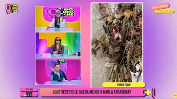 Karla Tarazona recibe duro ataque de Melanie Martínez tras probarse vestido negro para su boda. Captura: Q' Bochinche.