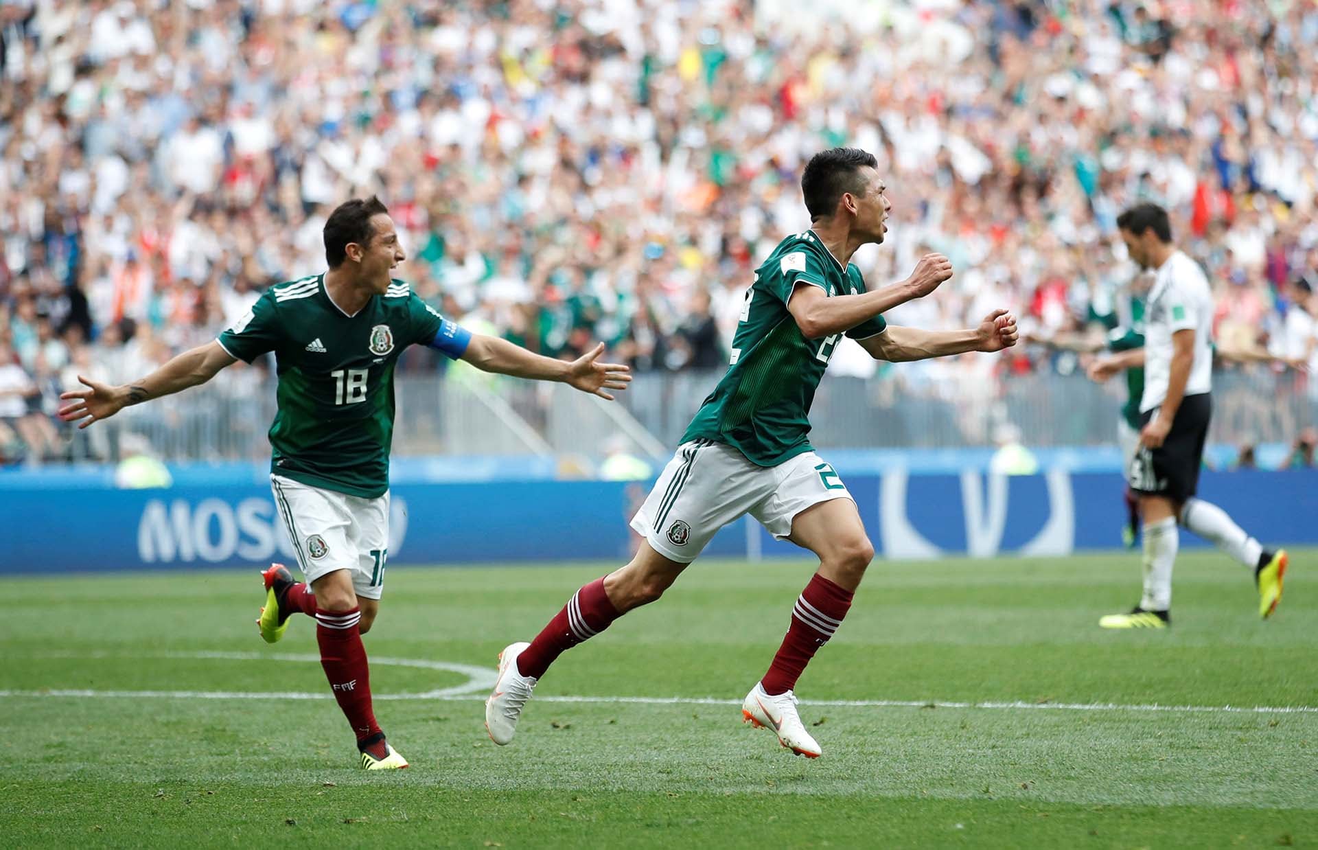 Soccer Football - World Cup - Group F - Germany vs Mexico - Luzhniki Stadium, Moscow, Russia - June 17, 2018 Mexico