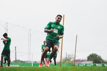 Gustavo Puerta fue formado por Bogotá FC, de la segunda división del fútbol colombiano - crédito Real Racing Santander