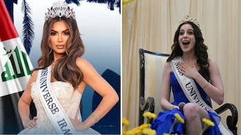 Miss Irak reaparece en el Estadio Monterrey y envía mensaje de apoyo a Fátima Bosch