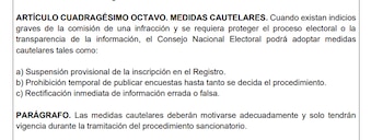 Este es el artículo de la Resolución 1197 de 2026 que fue demandado - crédito Consejo Nacional Electoral