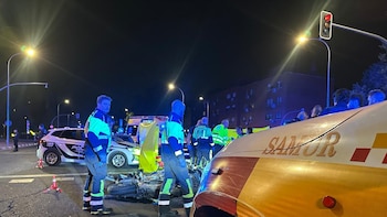 Un policía nacional muere en Madrid tras chocar con su moto contra un coche al salir de trabajar