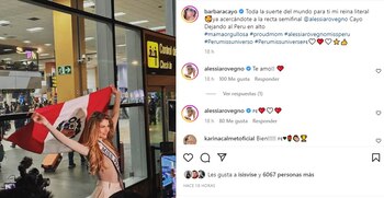 Bárbara Cayo le envía emotivo