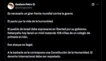 Gustavo Petro cuestionó al primer